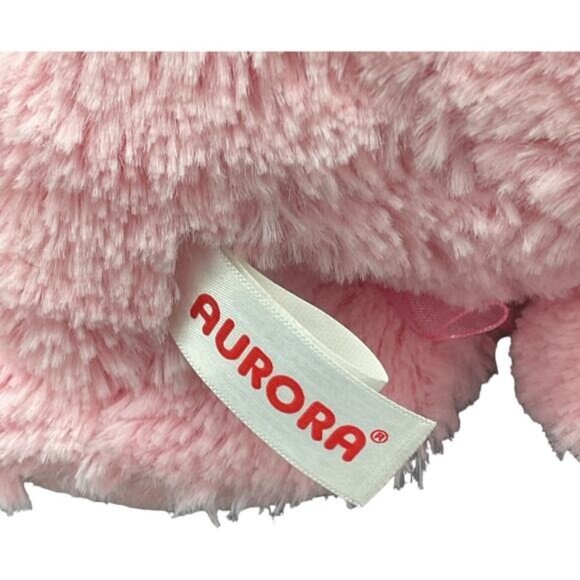 Aurora Pink Spam Plush Pig With Tutu & Bow Stuffed Animal Toy 11" Weighted - Picture 2 of 6